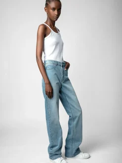 Fashion Zadig & Voltaire Evy Jeans Lightblue